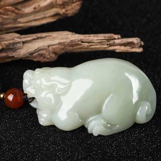 珍玉瑶和田玉貔貅手把件手玩件