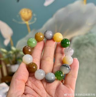 14.5+mm的顶级和田玉多宝串～一条秒杀所有